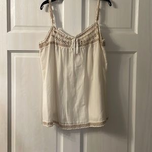 BCBG MAXAZRIA lace tank top- size medium